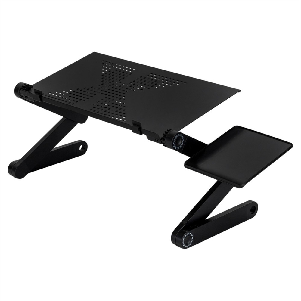 US 360°Adjustable Laptop Table Stand Lap Sofa Bed Tray Foldable PC Notebook Desk