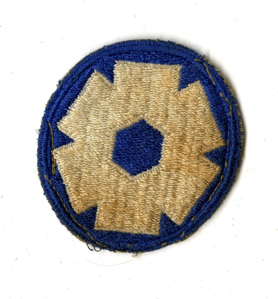 6th Service Command White Back Patch WWII Vintage Midwest Illinois Wisconsin