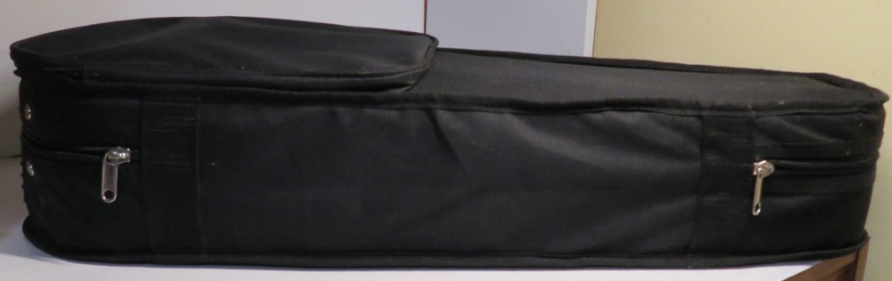 Durable Cloth Fluff Triangle Shape Carry Case Black Lining Violin Fiddle 27" OD