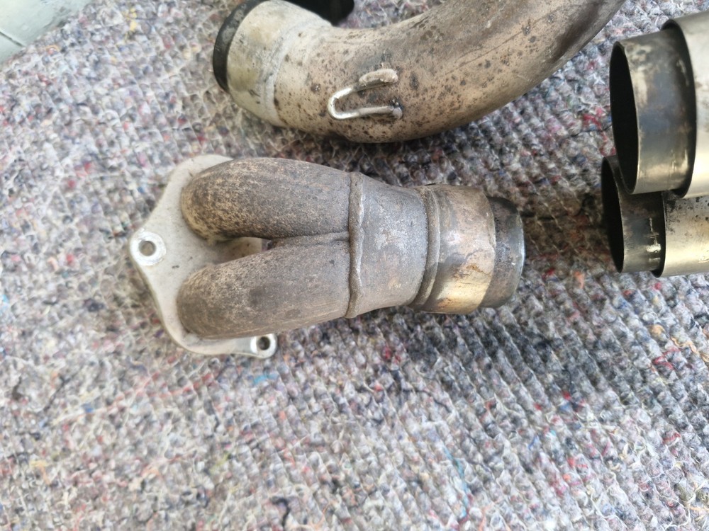 2000 DUCATI 748 EXHAUST HEADERS DOWNPIPES SYSTEM