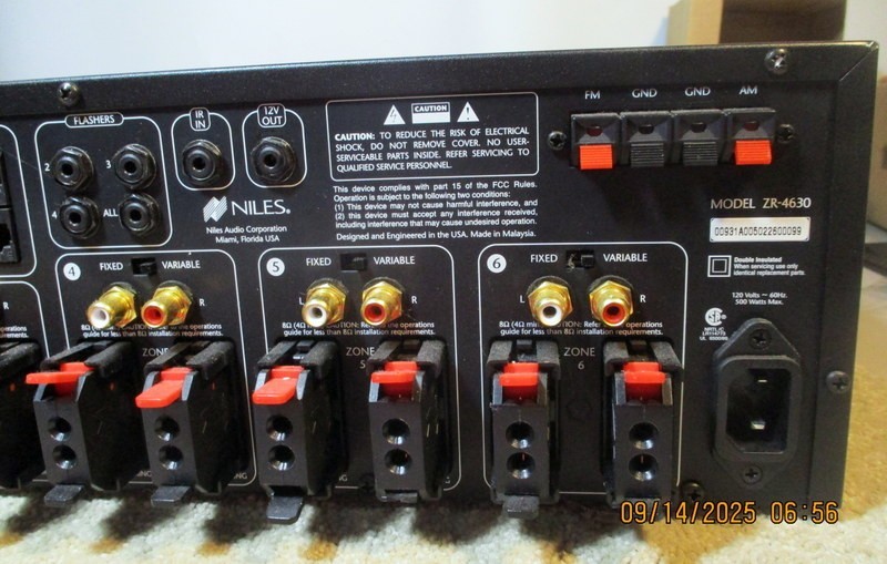 Niles ZR-4630 Multizone Receiver/ Amplifier