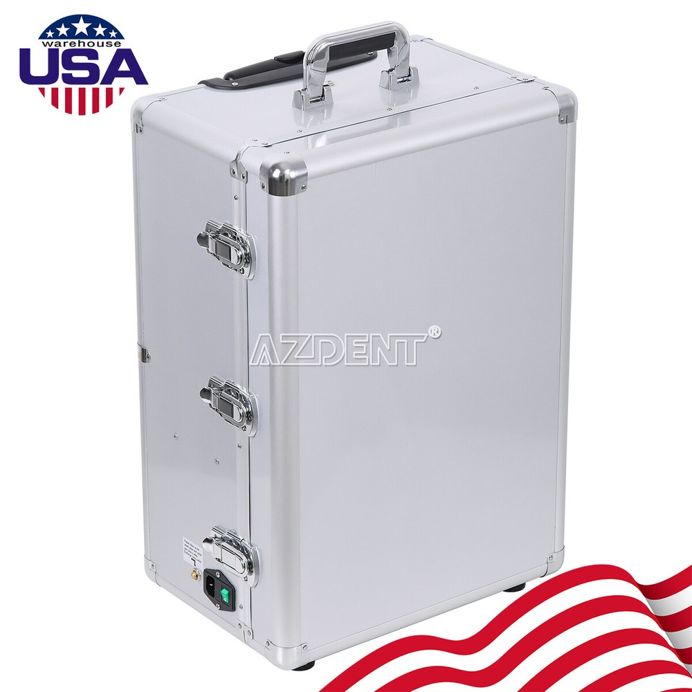 Dental Portable Mobile Delivery Unit Suction Rolling Case Compressor/Chair