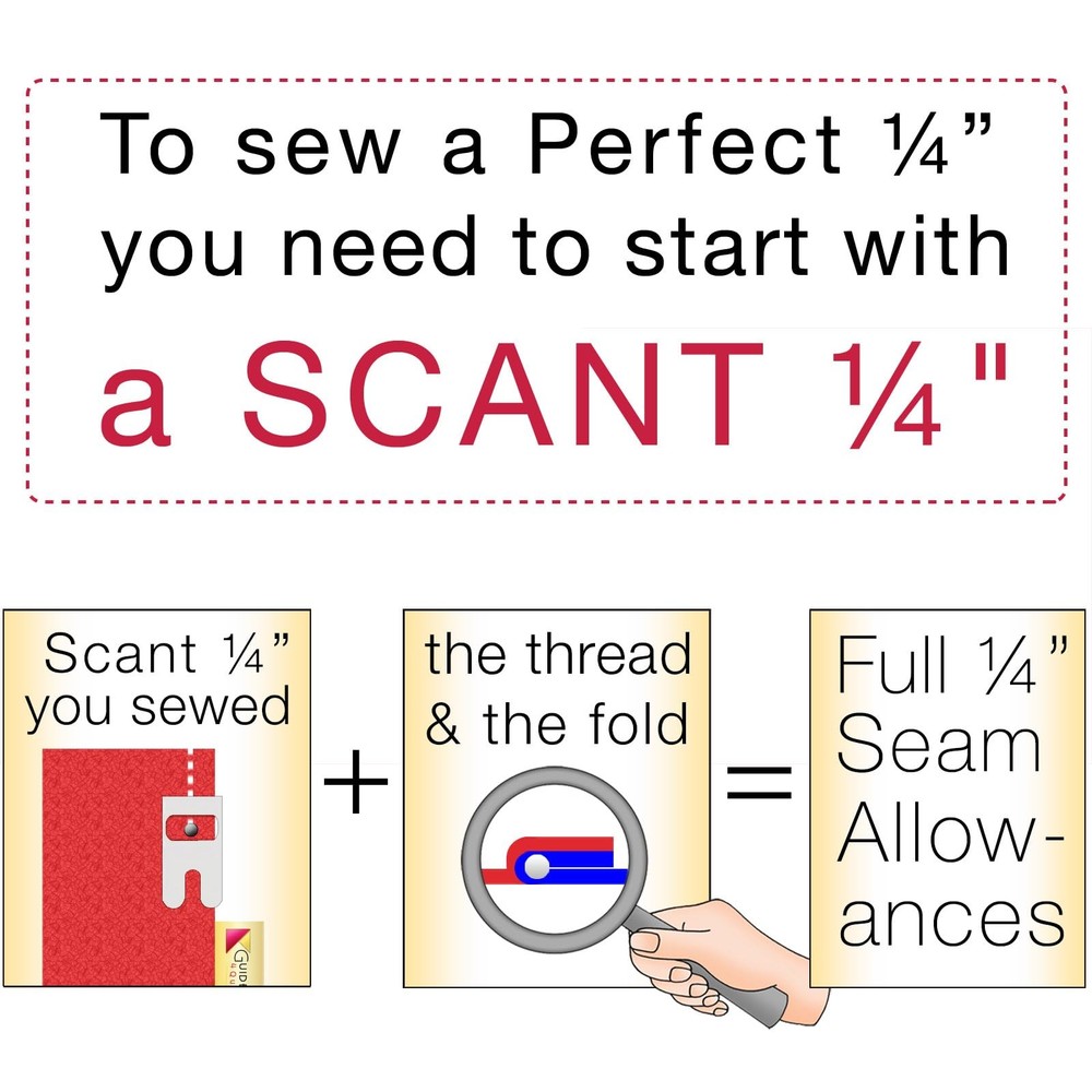 Easy Seam Guide set Guidelines4Quilting sewing accessory tool