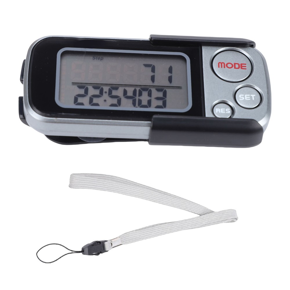 3D Pedometer Step Tracker With Large LCD Display For Walking SWWT