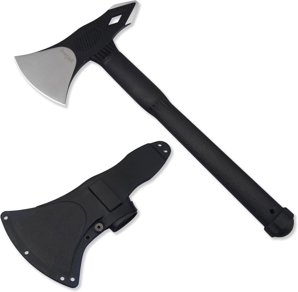 Camping Axe & Hatchet Multi-Tool – 14" Survival Outdoor Axe Includes Handsaw