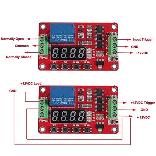FRM01 Multifunction Infinite Loop Timing Self-Lock Relay Cycle Timer Module