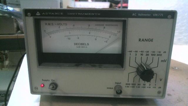 Advance Instruments AC Voltmeter VM77E