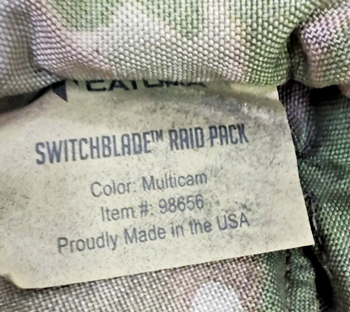 Catoma Switchblade Raid PACK ONLY U.S. Made Multicam