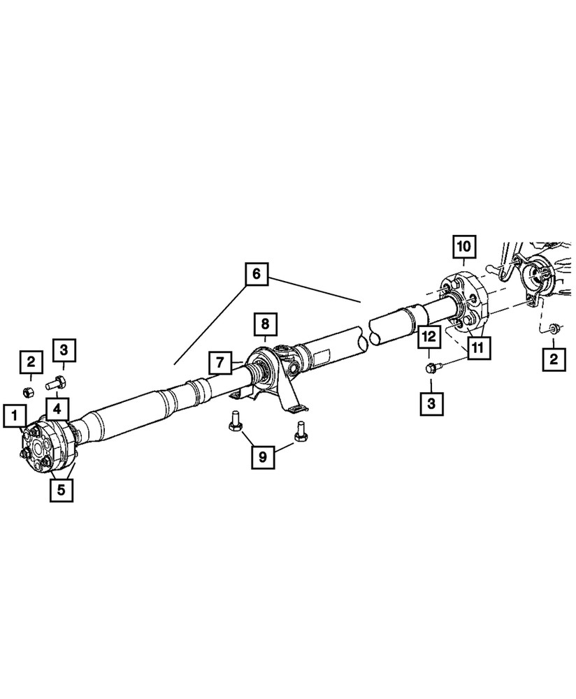 Genuine Mopar Drive Shaft Coupling Pkg 68052353AA