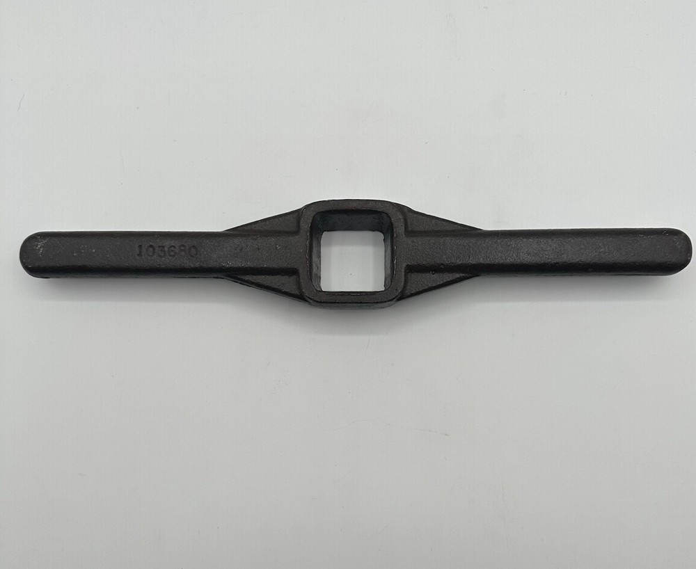 13” Double Handle Cast Iron Square Socket Valve Wrench 1.5” Steampunk