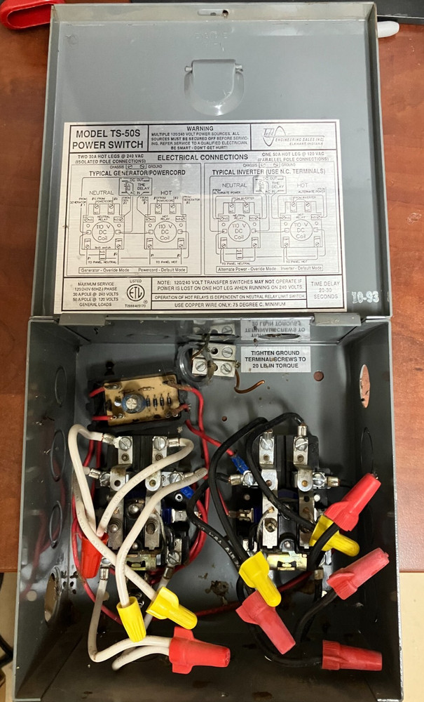 TS-50S Electrical Box Power Switch