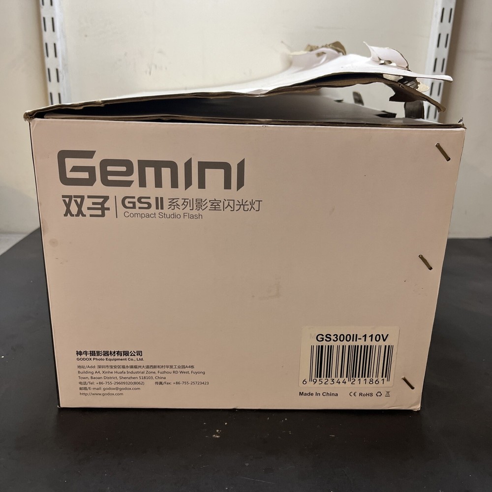 🔥🔥🔥Godox Gemini GS300II 110V Studio Flash Light Monolight Strobe