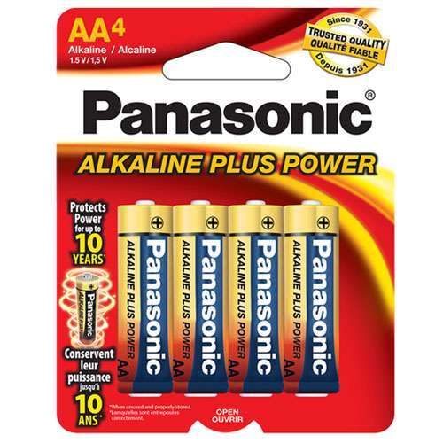 Panasonic AA 4 Pack Alkaline Power Batteries