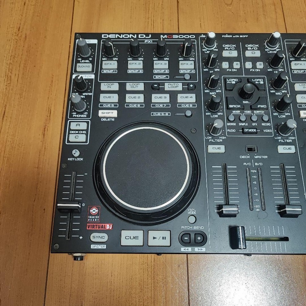 Denon DJ MC3000 2-Channel Controller MIDI USB Interface For parts or not working