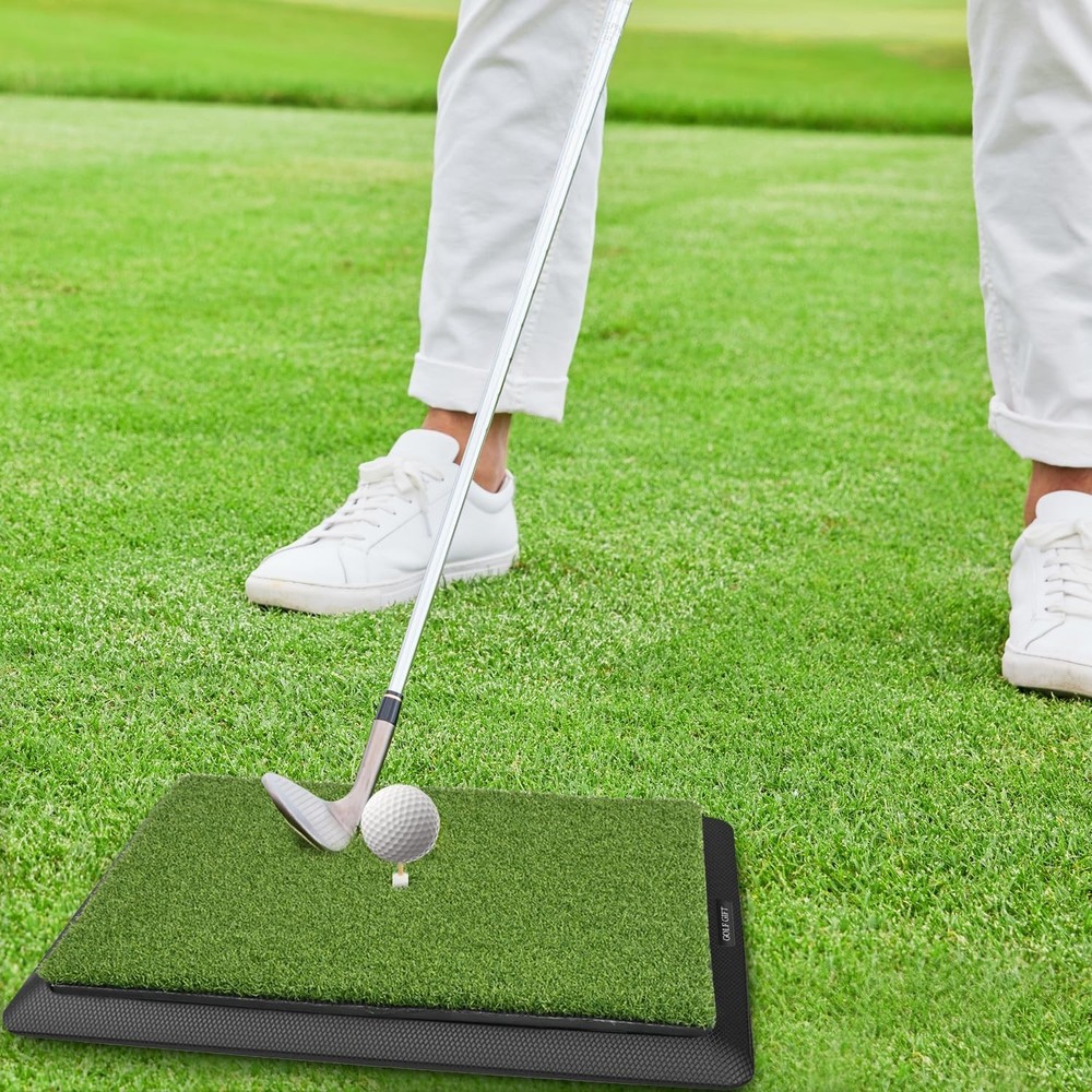 Golf Hitting Mat, with Clear Swing Path Feedback, Flannel Mat 13 * 17in Repla...