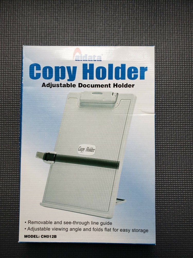 Aidata CH012B Basic Desktop Document Copy Holder Stand NEW NIB