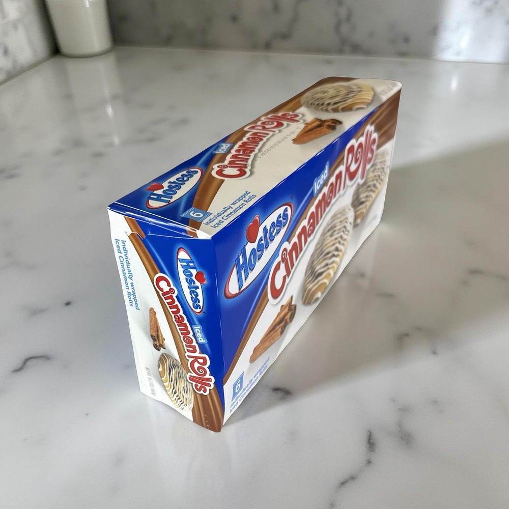 Hostess Cinnamon Rolls Snack Cake 6 Packs, 2 Boxes (12 Rolls Total)