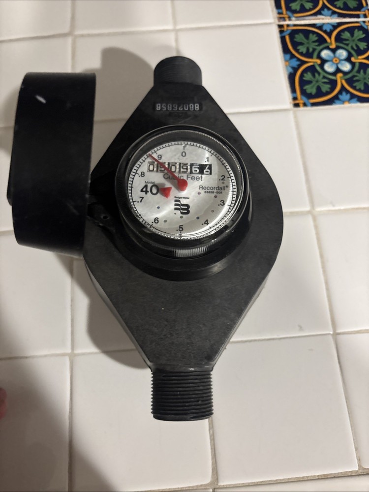 BADGER METER, WATER METER, NSF-61, RECORDALL MODEL 40,