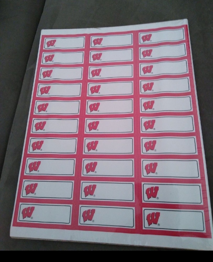 Wisconsin Badger Address Labels