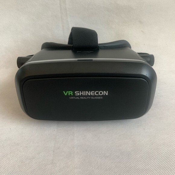VR SHINECON Wireless Virtual Reality Headset Android Compatible Adjustable Black