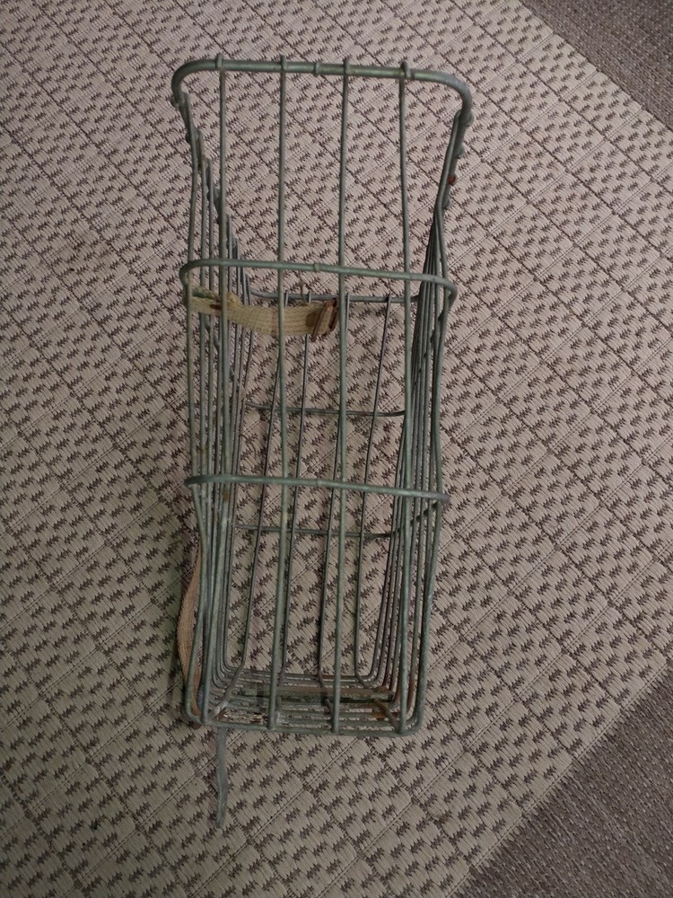 VINTAGE BICYCLE METAL WIRE FRONT BASKETS