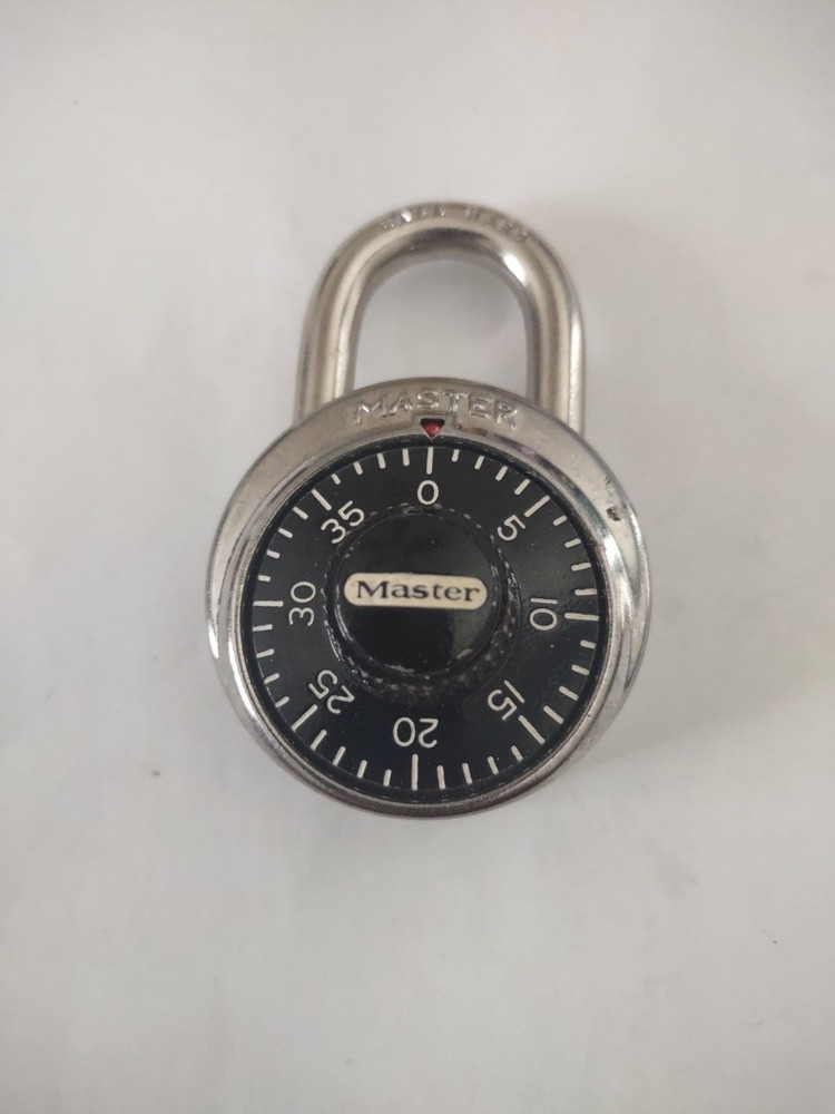 Master Lock General Security Combination Padlock Black 1-7/8" W/combination