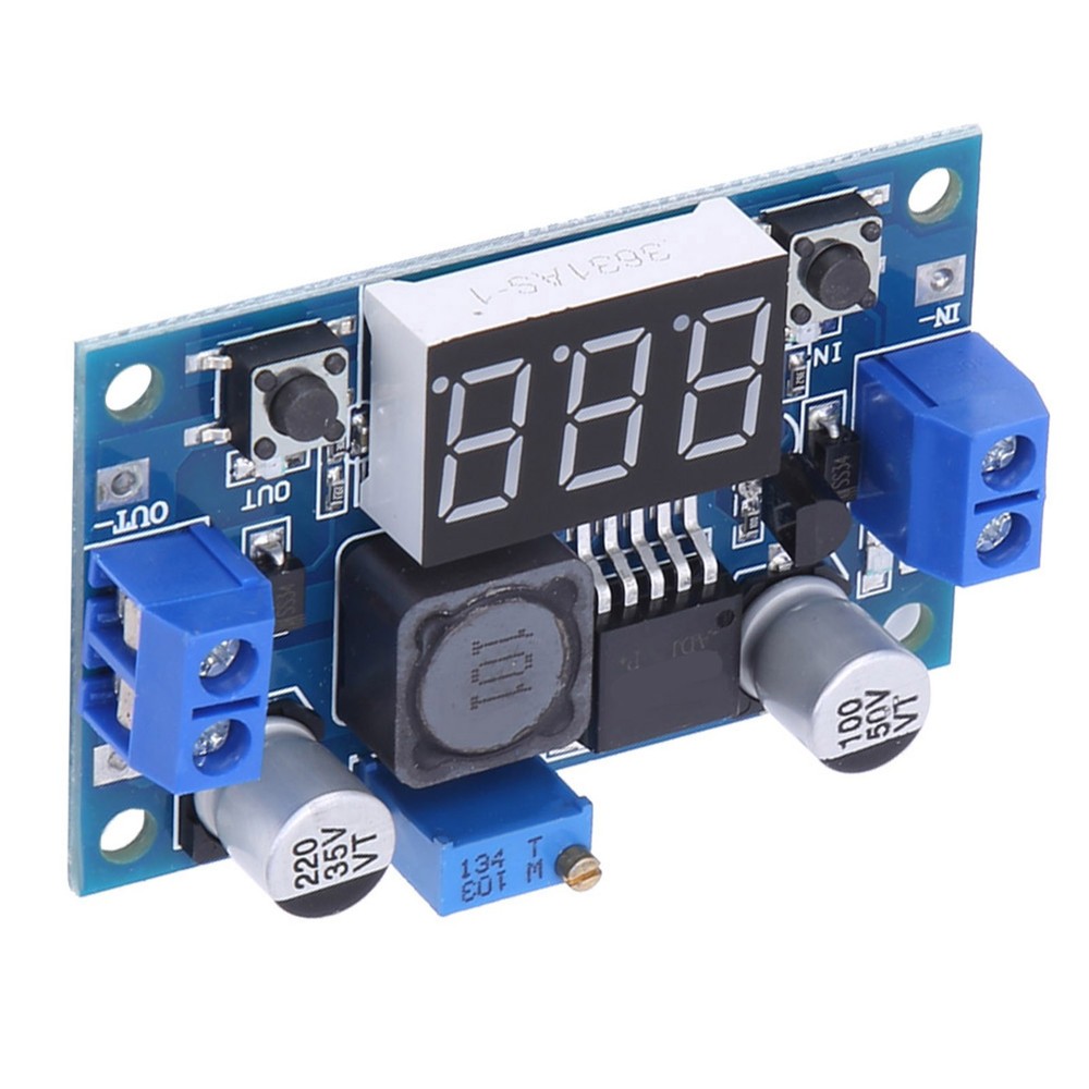 Power Module with Digital Voltmeter Touch Switch 2.5V-40V Input 3A Output