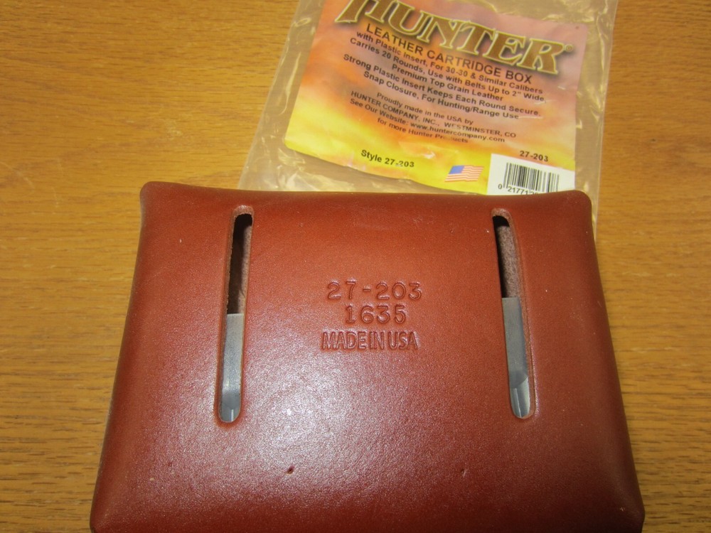 Hunter Leather Cartridge Box for 30-30