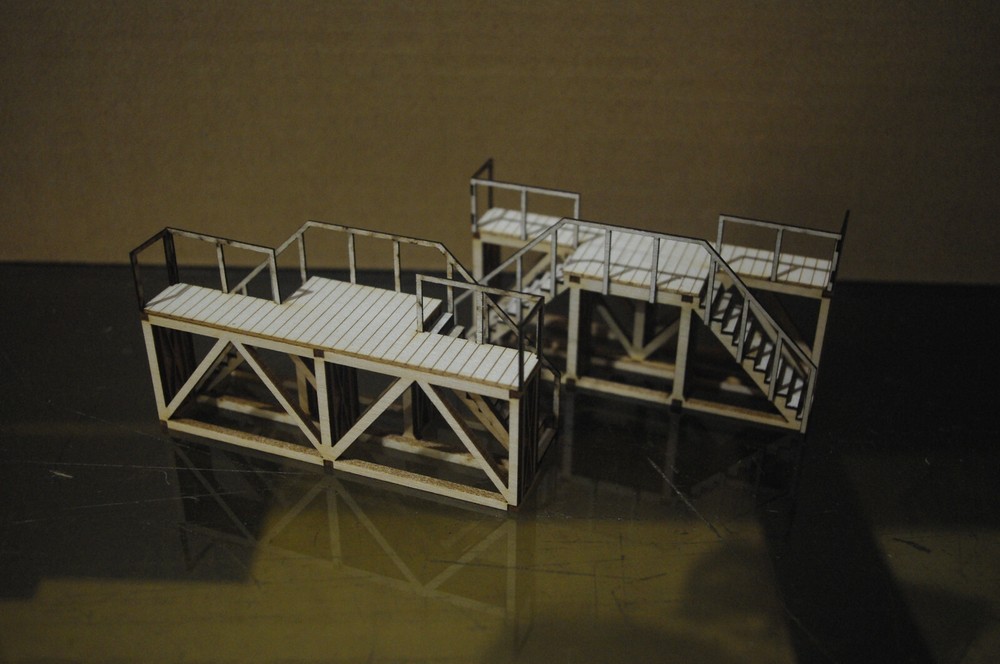 S scale Cab access/service platform kit. Makes 2 cab access platforms once built
