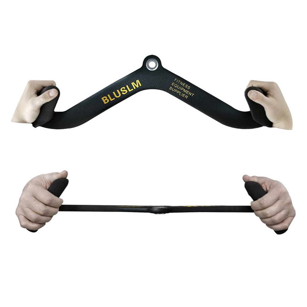 LAT Pull Down Bar for Cable Machine Pulldown T Bar V Bar Cable Attachments BL05