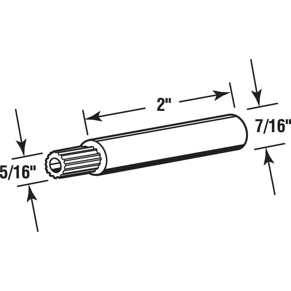 R 7014 2 In. Long Diecast Handle Extension 2 Pack