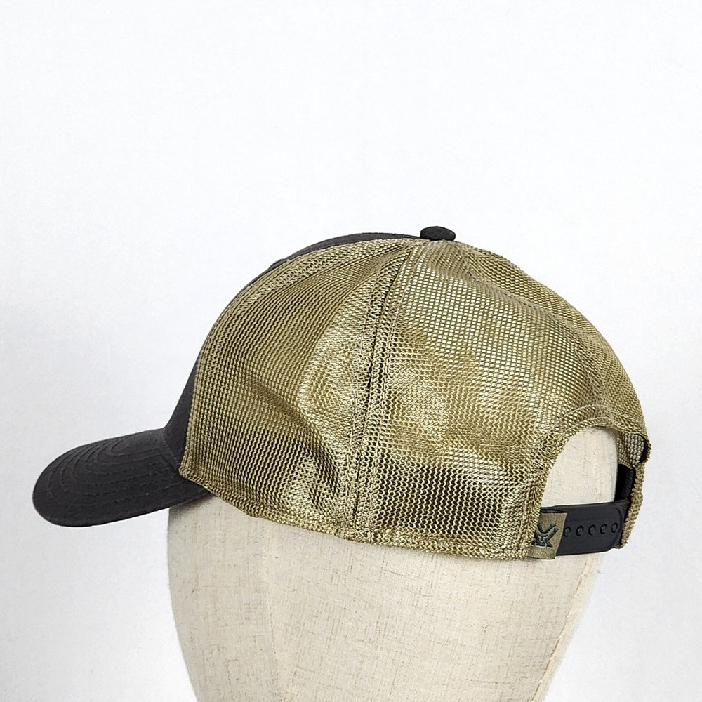 Vortex Optics Vortex Mule Deer Embroidered 6 Panel Gray/Gold Mesh Snapback Hat
