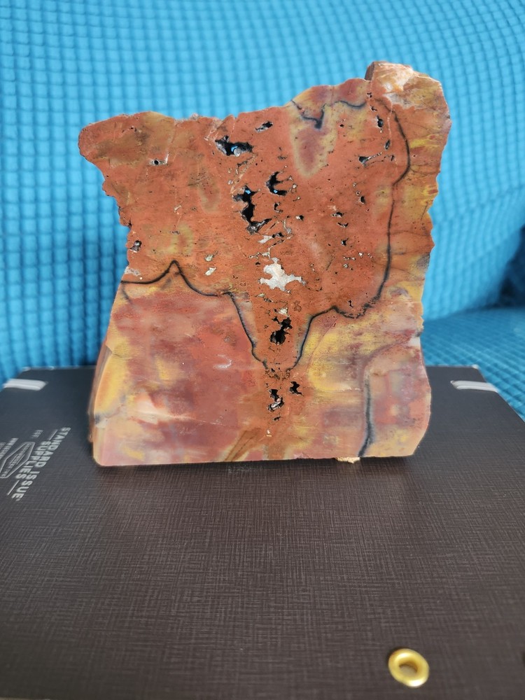 Decorative Jasper Slice On Cork Base