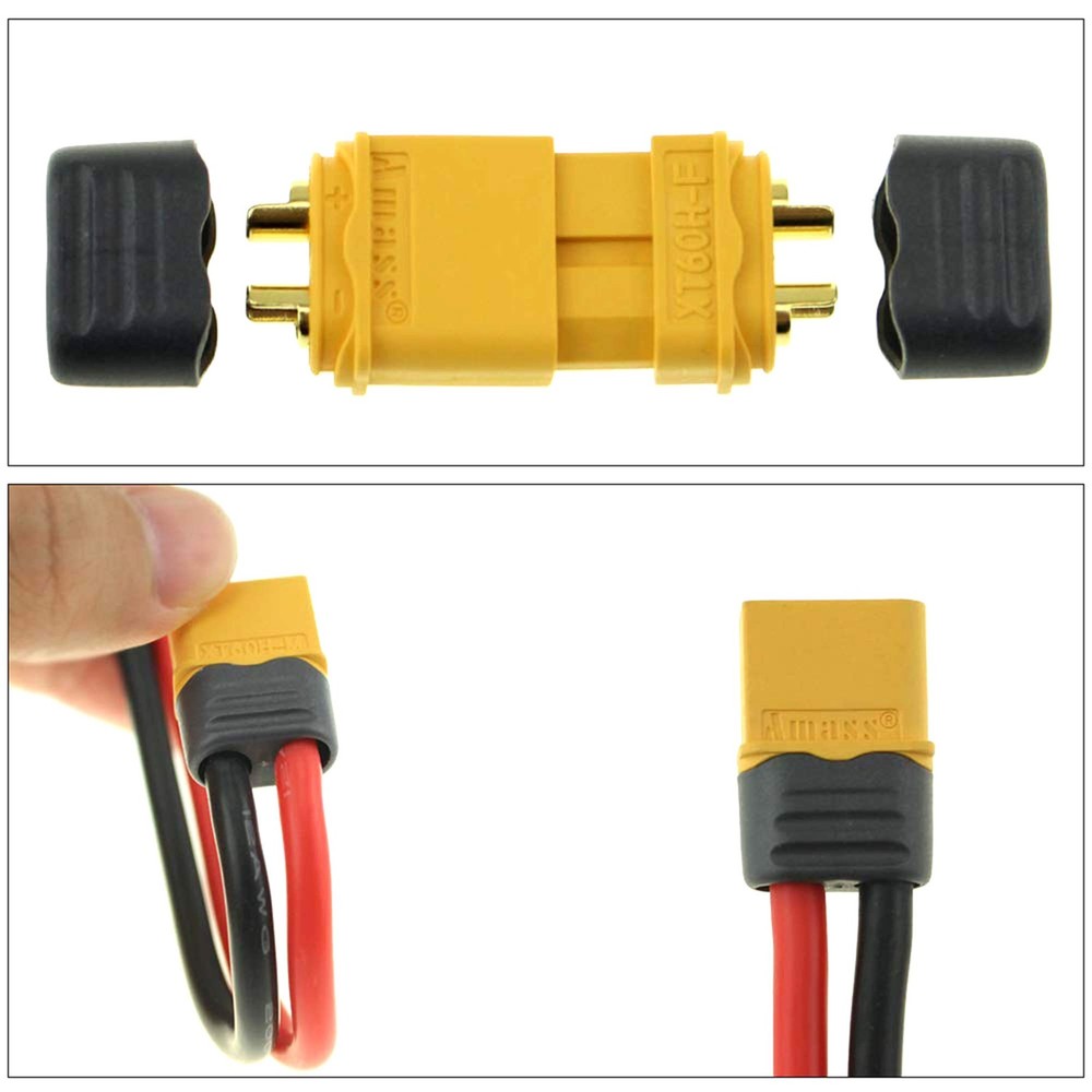 Amass 10 Pair XT60H Bullet Connector Plug