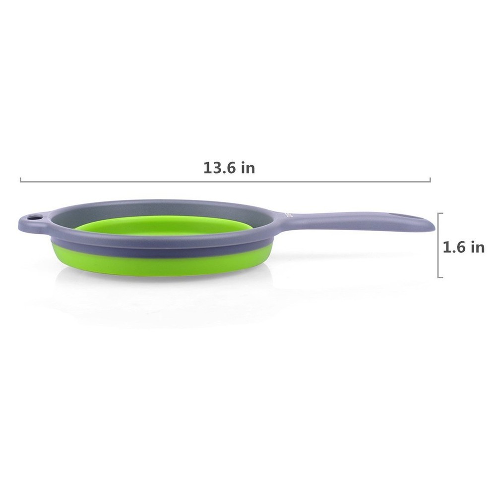 ZOER Kitchen Foldable Pasta Strainers,Collapsible Colanders with Handles,Spac...