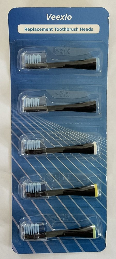 Veexio - Replacement Toothbrush Heads - Model SF02 - Multicolor