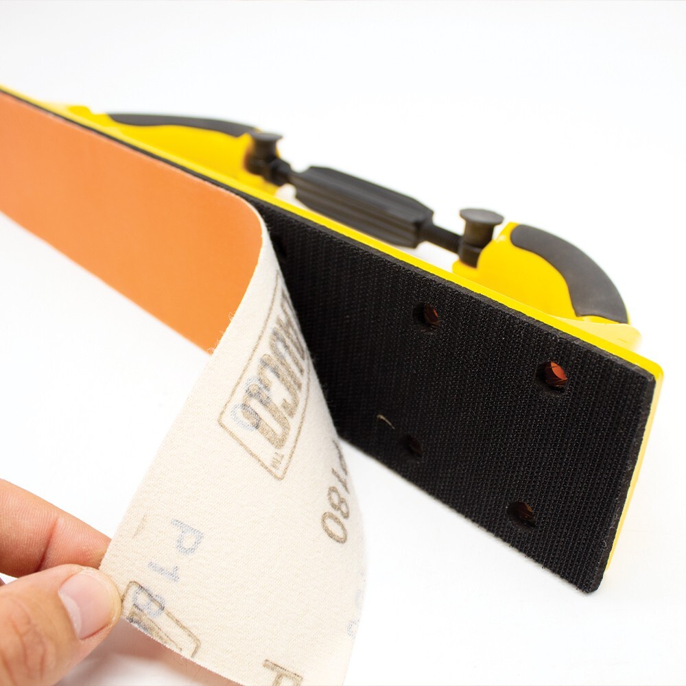 Adjustable Radius Flex Longboard Hand Sanding File Block with Hook & Loop