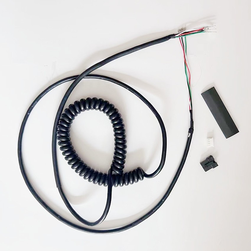 For LR Microphone Spring-wired Microphone Cable with Internal Wires Swing Cable