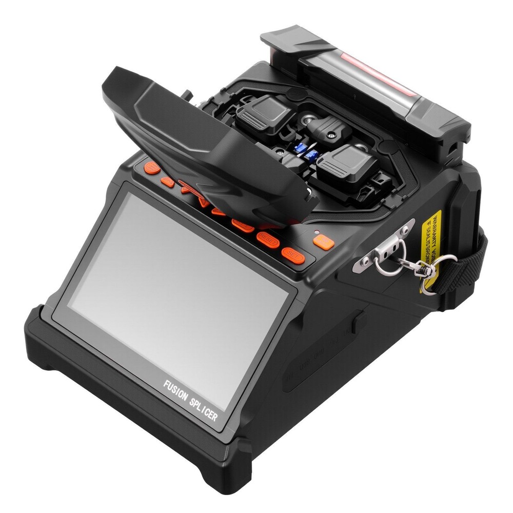 Fiber Splicer with Dual Axis Core Alignment 6 Motor 5 Inch LCD System