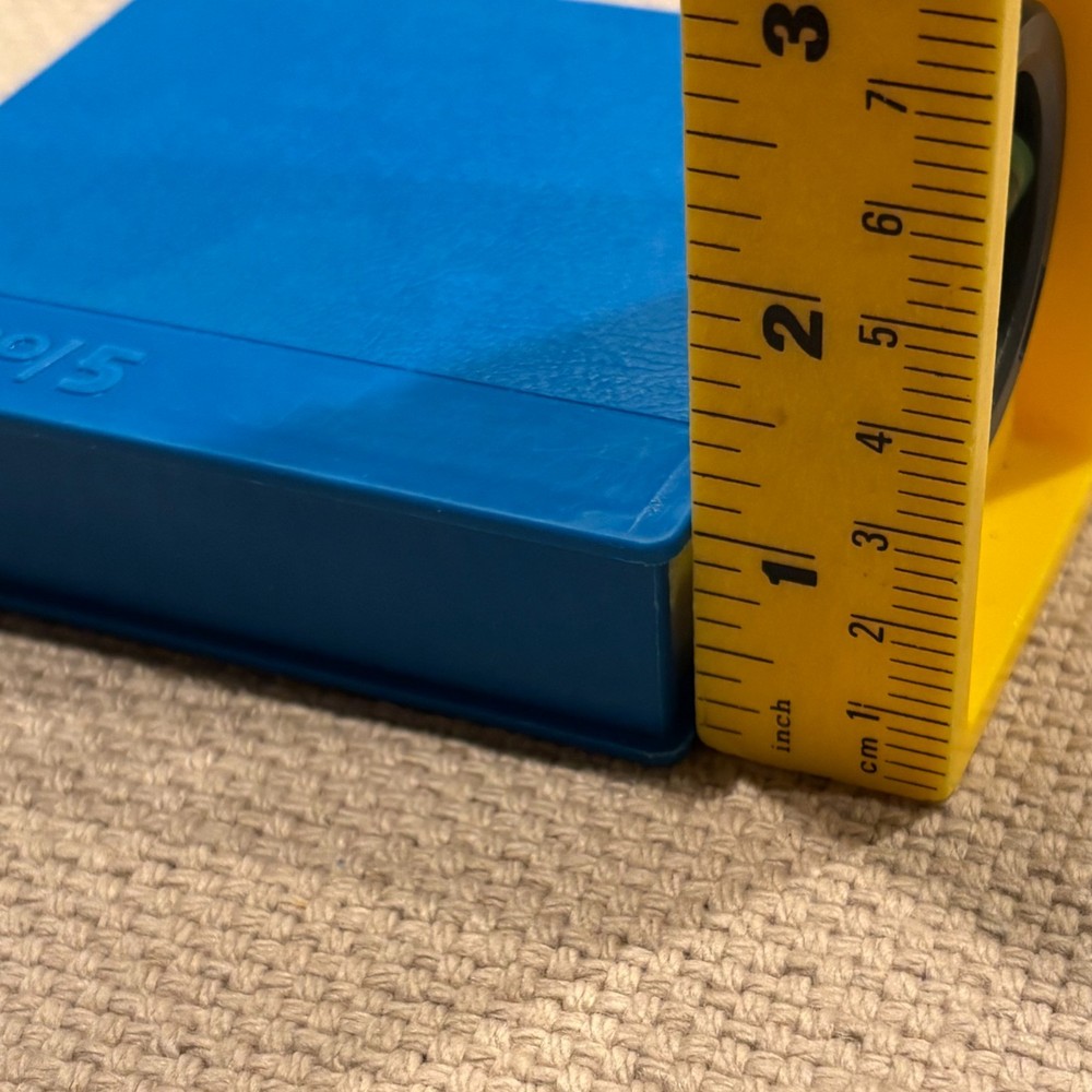 Vintage SRW Micro/5 Disk Diskette ComPak Case Blue Plastic Cover Spine
