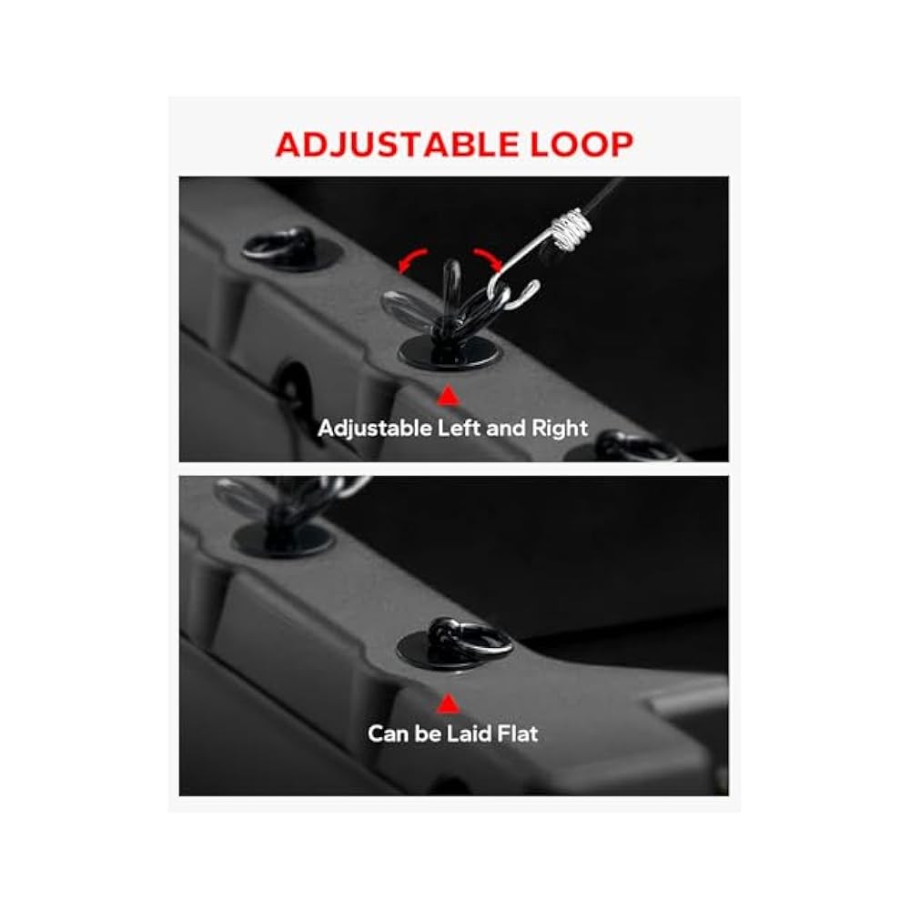 For Adjustable Loop UTV Tie Down Anchors, Stabilize Cargo on General Ranger