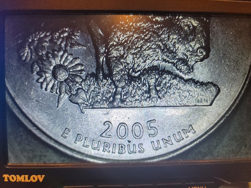 2005 P KANSAS QUARTER HUMPBACK BISON ERROR - & multiple errors on Obv. & Rev.