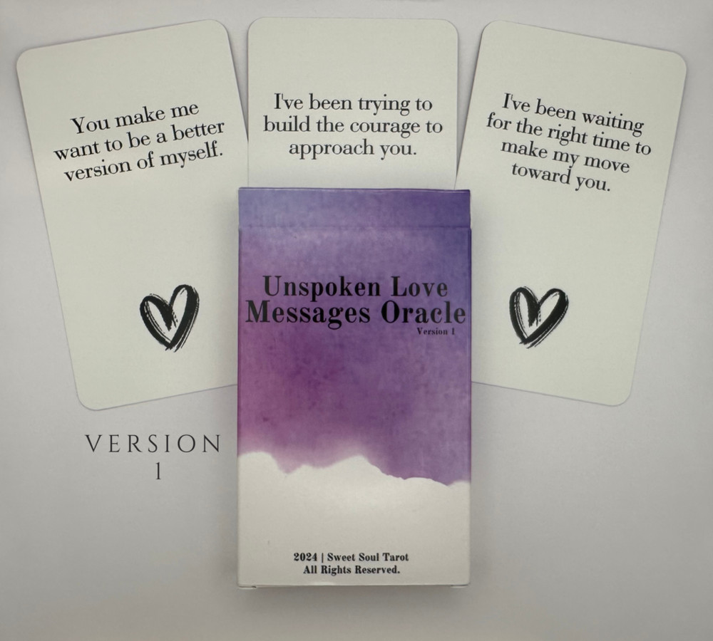 Unspoken Love Messages Oracle Deck - VERSION ONE