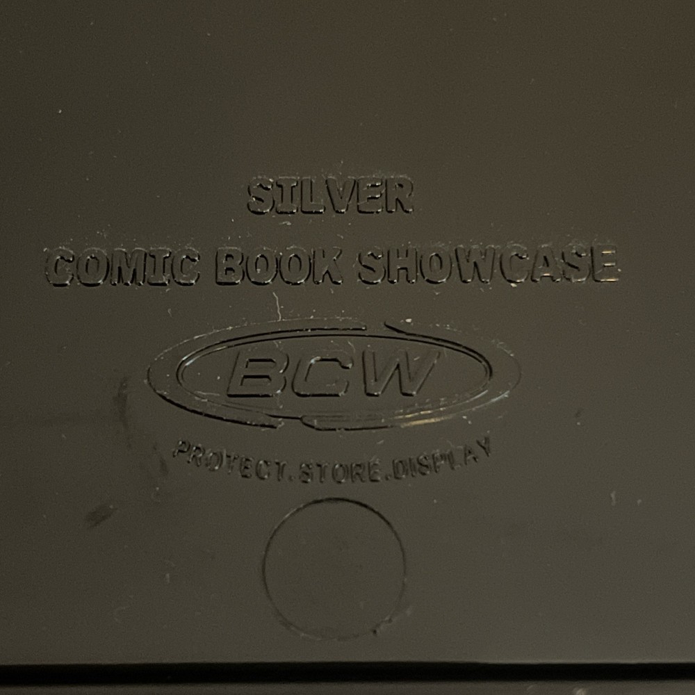 BCW Comic Book Showcase - Framed Display Case - Hangs On Wall. Silver