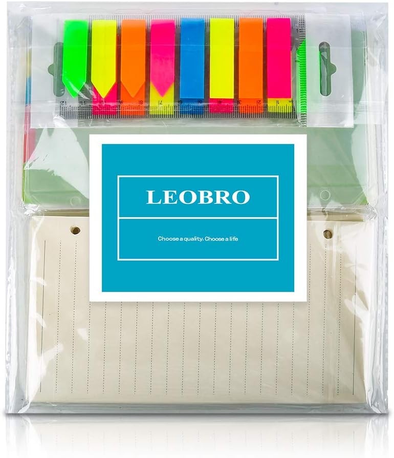 LEOBRO A6 Paper, Planner Inserts for Binder, 6.73"x3.74" Lined Off-White