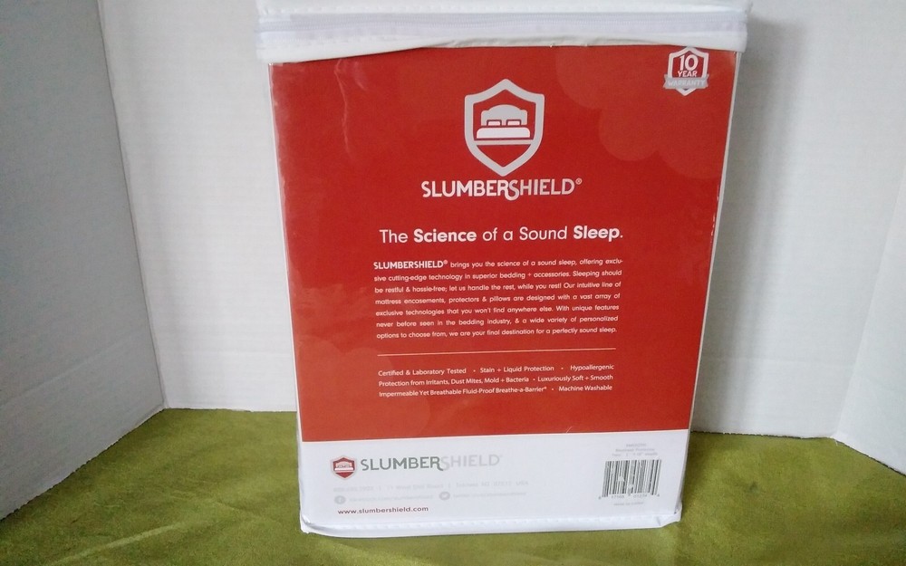 SlumberShield Smooth Soft Hypoallergenic Mattress Protector Twin