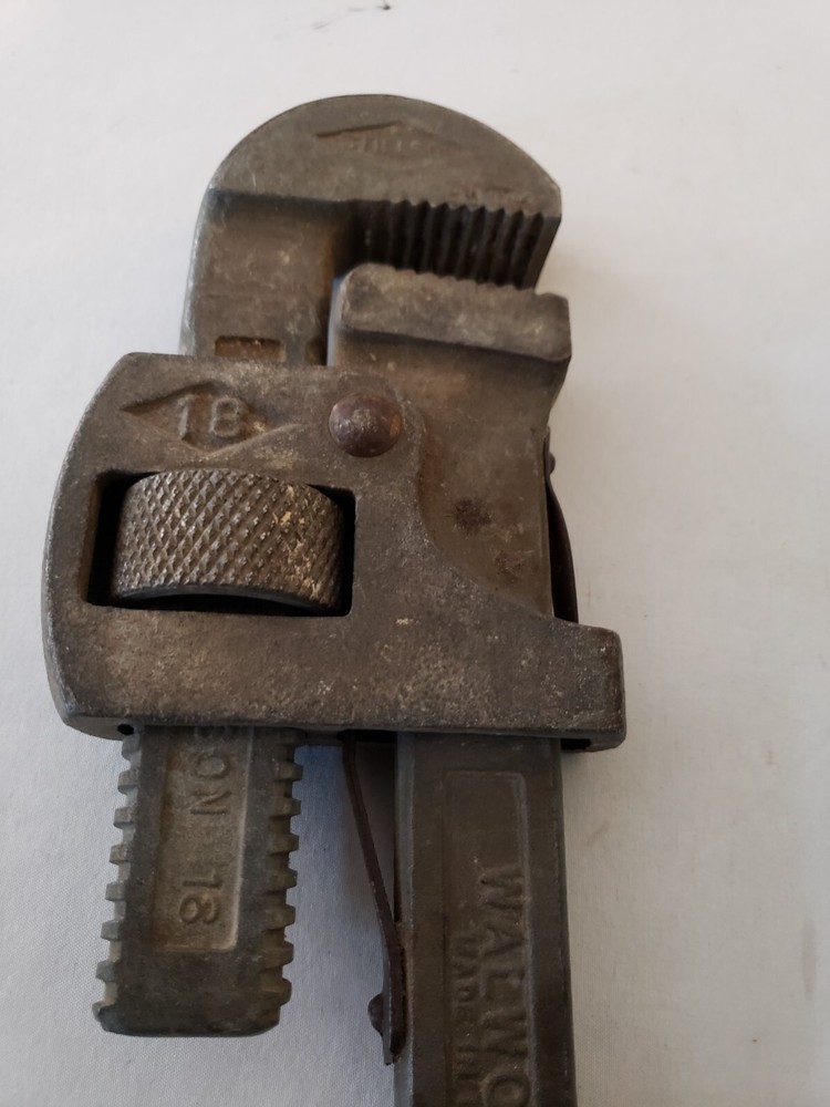 WALWORTH MADE IN USA GENUINE 18" STILLSON PIPE MONKEY WRENCH ADJUSTABLE SPANNER