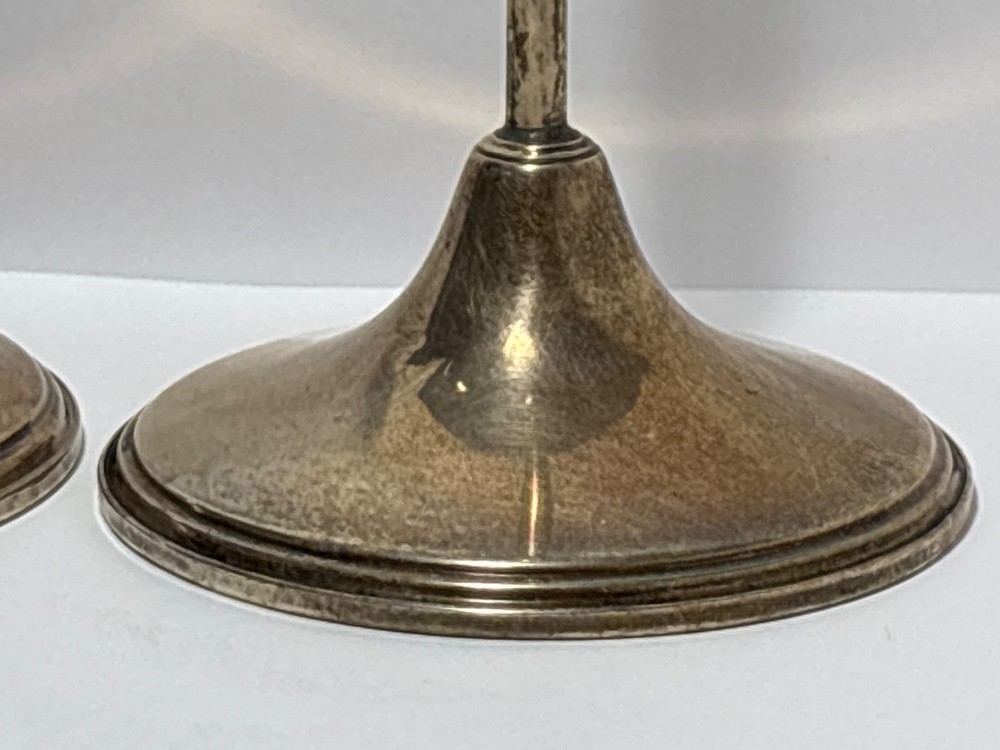 David Orgell Sterling Silver Weighted Candle Holders 8”
