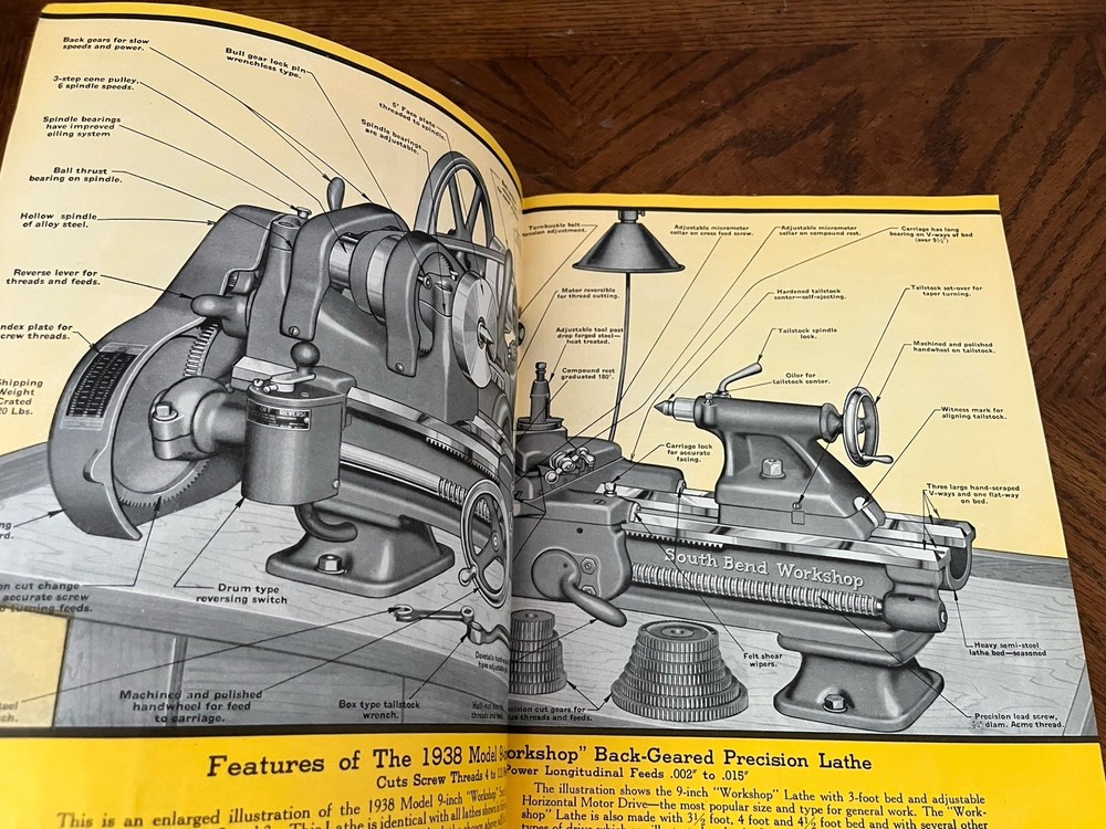 1938 South Bend Lathe Works Catalog