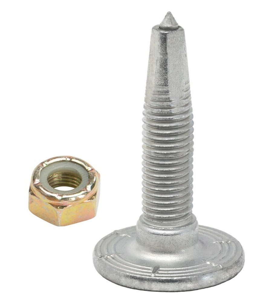 Woodys 1.075" Silver Mega-Bite Trail Studs - 144 PACK - MEG-1075-C